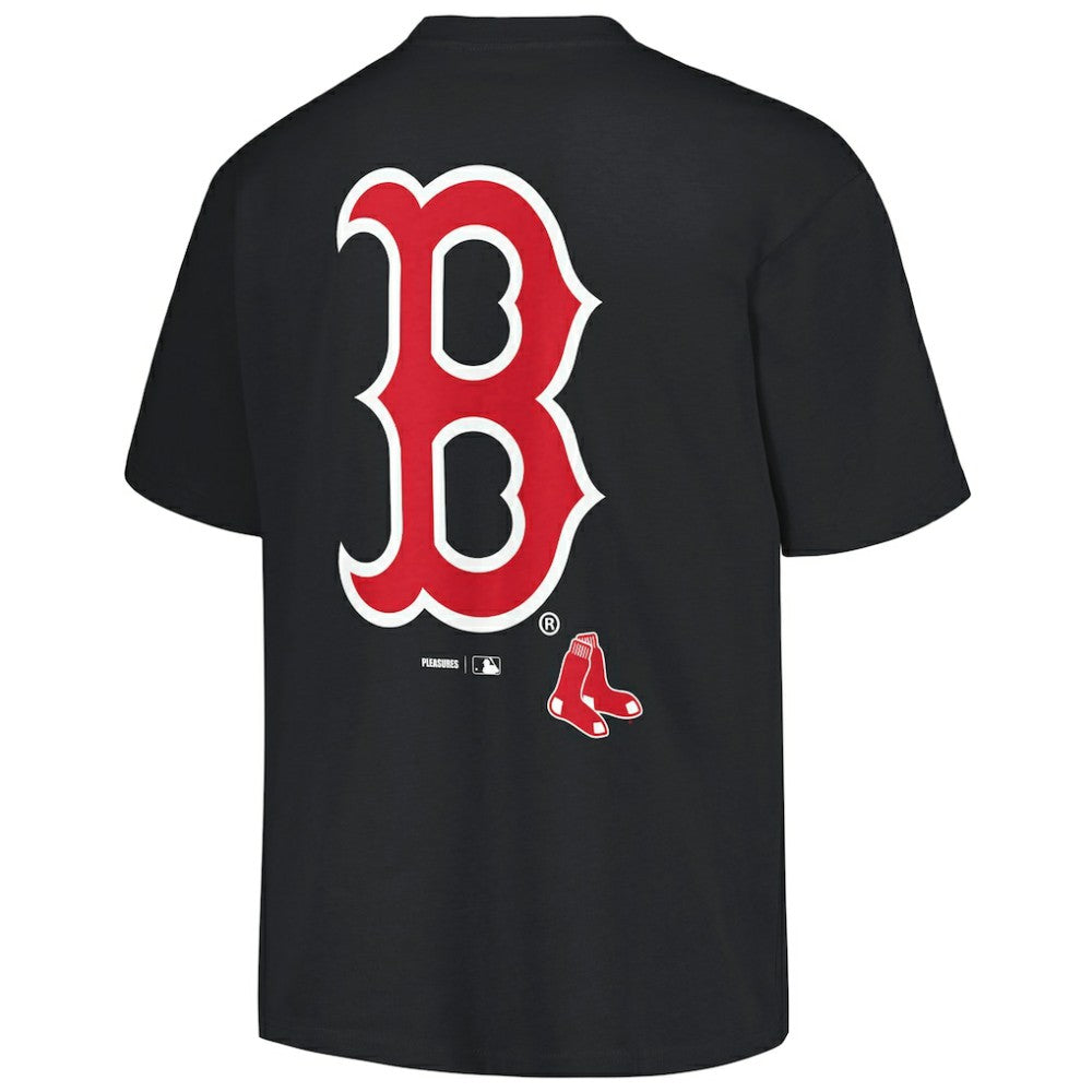 Boston Red Sox PLEASURES Ballpark T-Shirt - Black - MLB Lifestyle