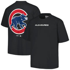 Chicago Cubs PLEASURES Ballpark T-Shirt - Black - MLB Discount