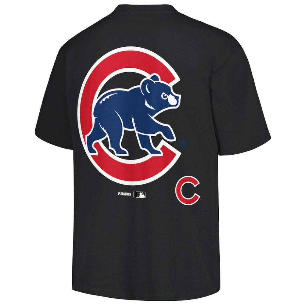 Chicago Cubs PLEASURES Ballpark T-Shirt - Black - MLB Discount