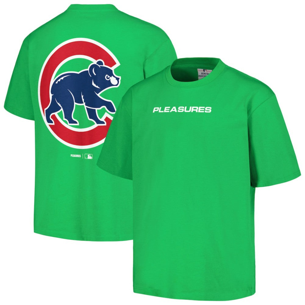 Chicago Cubs PLEASURES Ballpark T-Shirt - Green - MLB on Sale