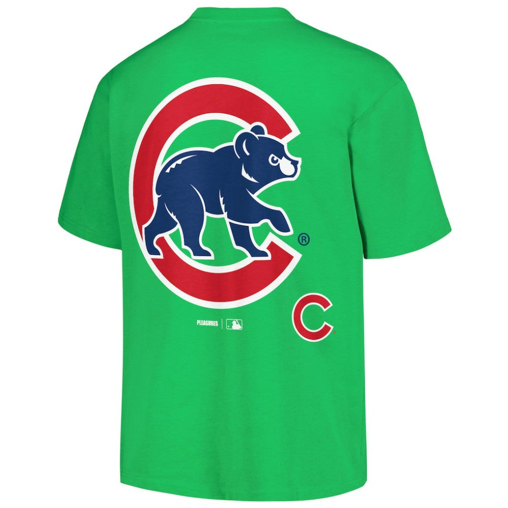 Chicago Cubs PLEASURES Ballpark T-Shirt - Green - MLB on Sale