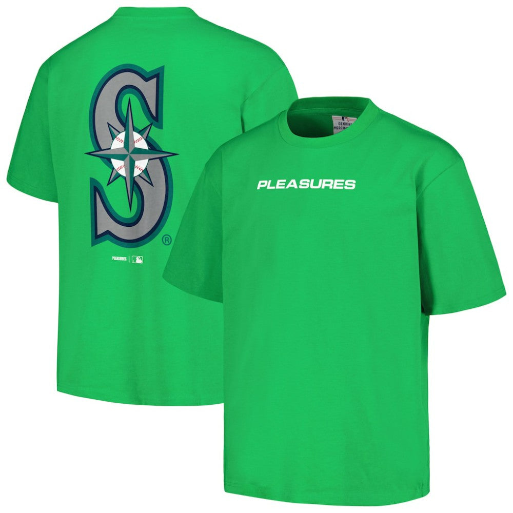 Seattle Mariners PLEASURES Ballpark T-Shirt - Green - MLB Sale