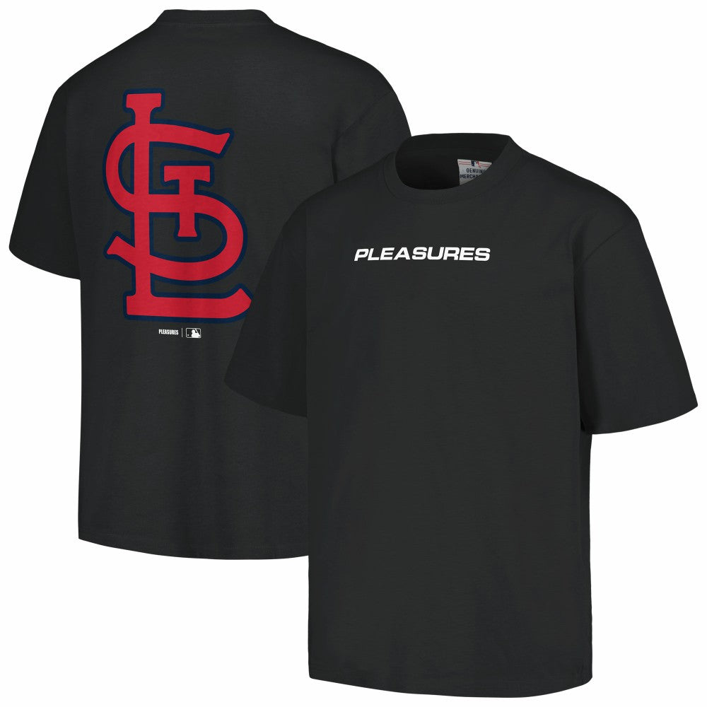 St. Louis Cardinals PLEASURES Ballpark T-Shirt - Black - MLB on Sale
