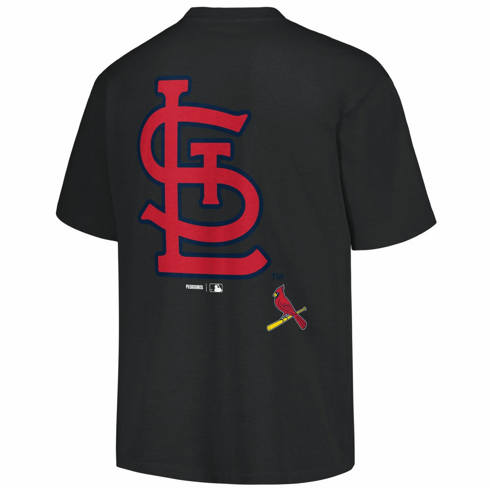 St. Louis Cardinals PLEASURES Ballpark T-Shirt - Black - MLB on Sale