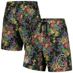 Chicago Cubs PLEASURES Floral Shorts - Black - MLB Sale