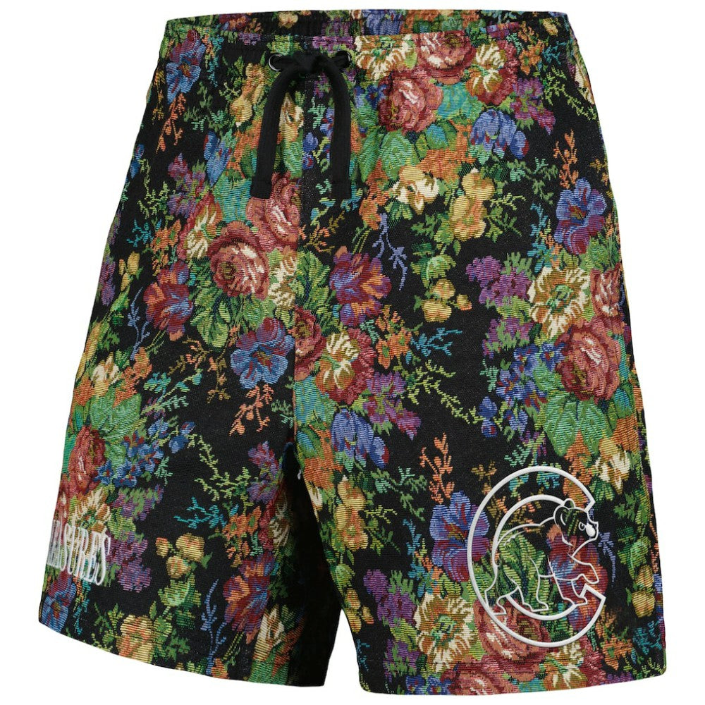 Chicago Cubs PLEASURES Floral Shorts - Black - MLB Sale