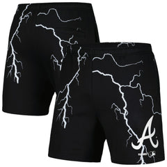 Atlanta Braves PLEASURES Lightning Shorts - Black - MLB Sale