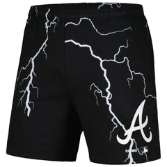 Atlanta Braves PLEASURES Lightning Shorts - Black - MLB Sale