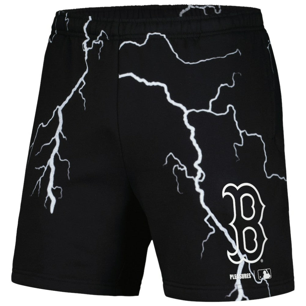 Boston Red Sox PLEASURES Lightning Shorts - Black - MLB Discount