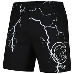 Chicago Cubs PLEASURES Lightning Shorts - Black - MLB Sale