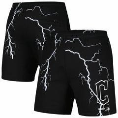 Cleveland Guardians PLEASURES Lightning Shorts - Black - MLB Discount