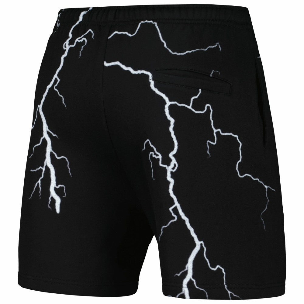 Houston Astros PLEASURES Lightning Shorts - Black - MLB Lifestyle