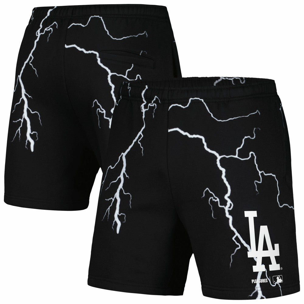Los Angeles Dodgers PLEASURES Lightning Shorts - Black - MLB Online