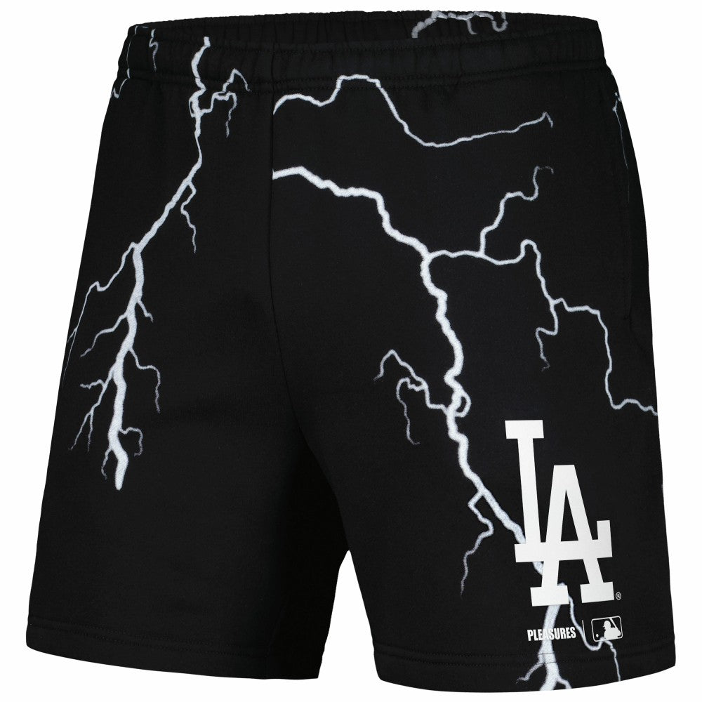 Los Angeles Dodgers PLEASURES Lightning Shorts - Black - MLB Online