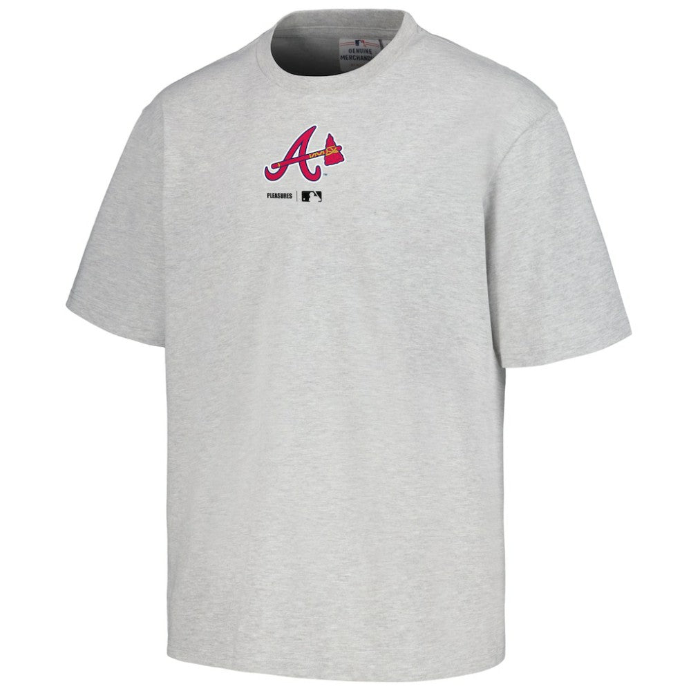 Atlanta Braves PLEASURES Mascot T-Shirt - Gray - MLB Discount