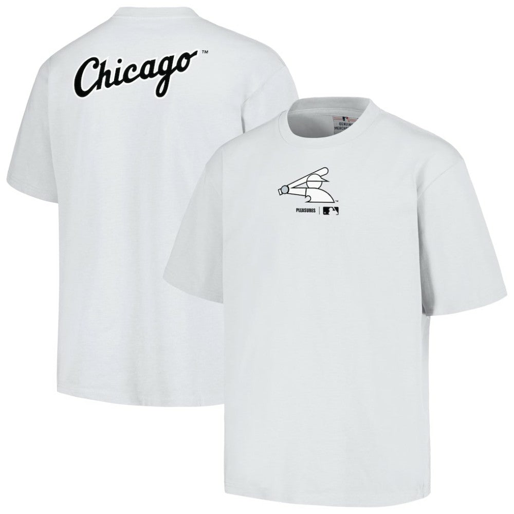 Chicago White Sox PLEASURES Mascot T-Shirt - White - MLB Sale