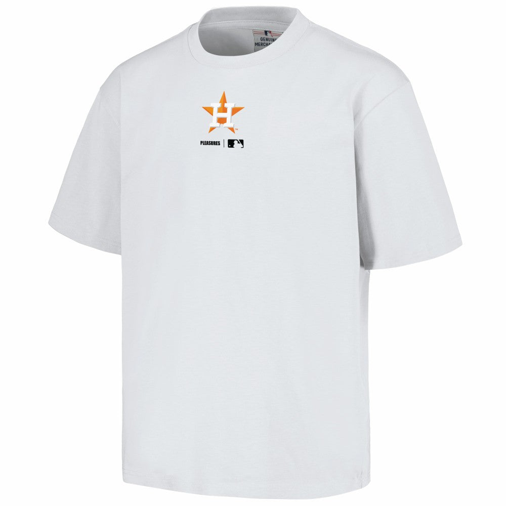 Houston Astros PLEASURES Mascot T-Shirt - White - MLB on Sale