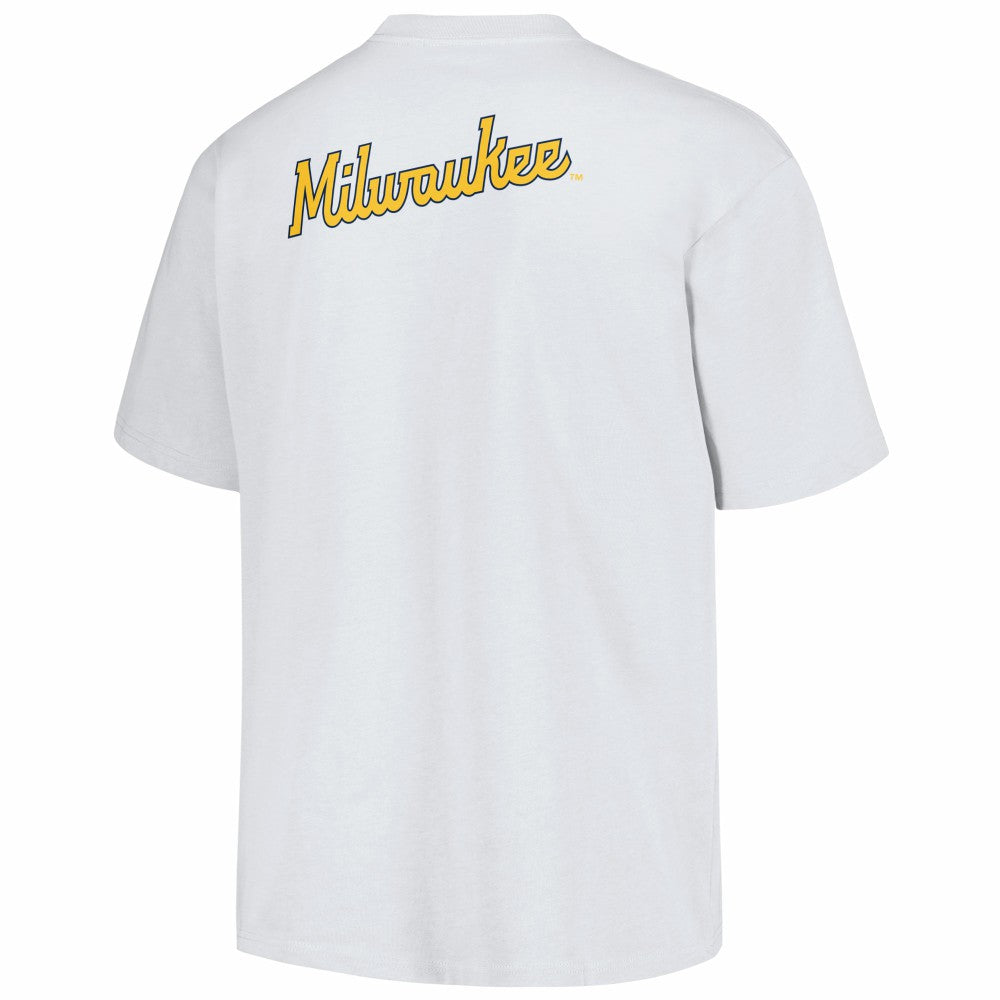 Milwaukee Brewers PLEASURES Mascot T-Shirt - White - MLB Online