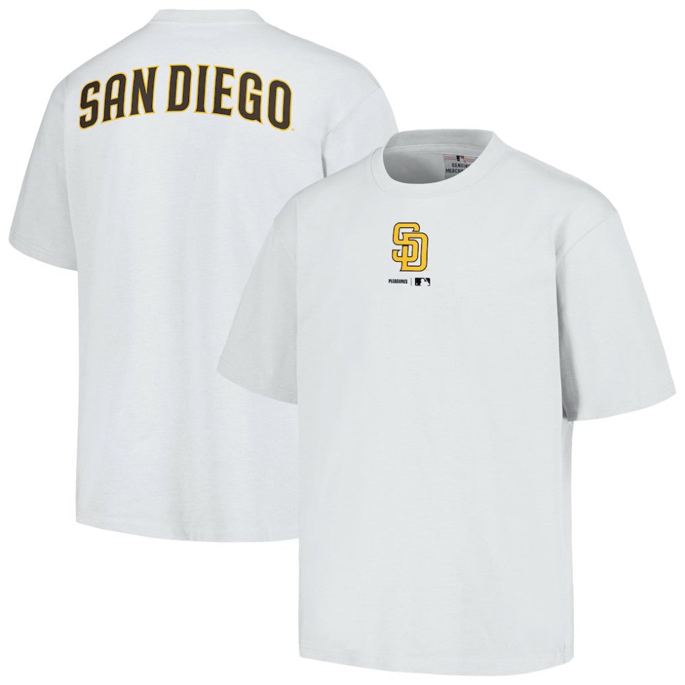 San Diego Padres PLEASURES Mascot T-Shirt - White - MLB Sale