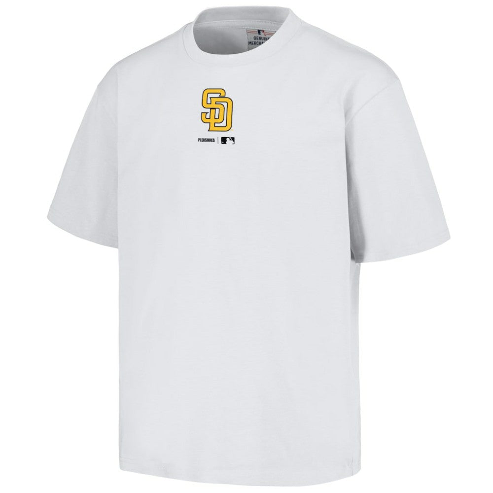 San Diego Padres PLEASURES Mascot T-Shirt - White - MLB Sale