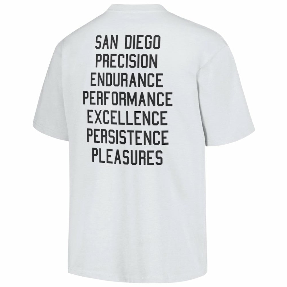 San Diego Padres PLEASURES Precision T-Shirt - White - MLB Discount