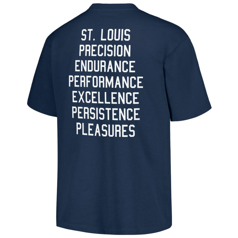 St. Louis Cardinals PLEASURES Precision T-Shirt - Navy - MLB Lifestyle
