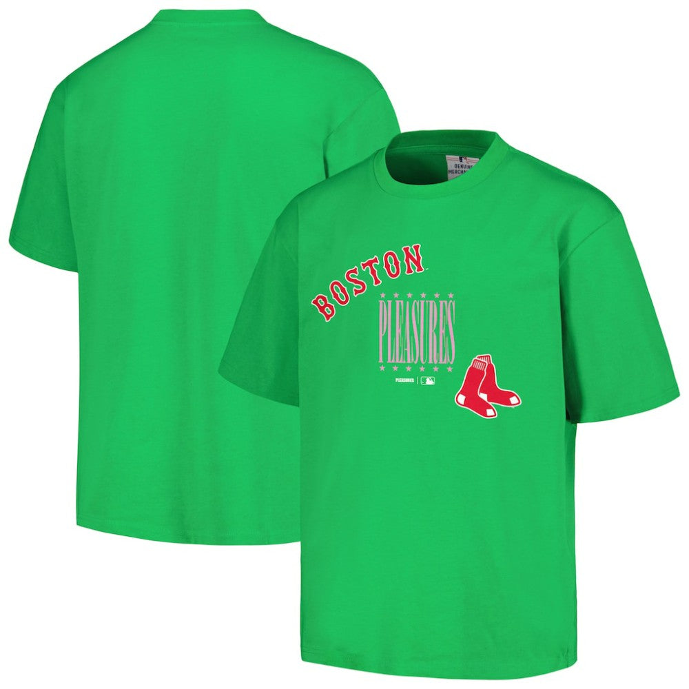 Boston Red Sox PLEASURES Repurpose T-Shirt - Green - MLB Sale