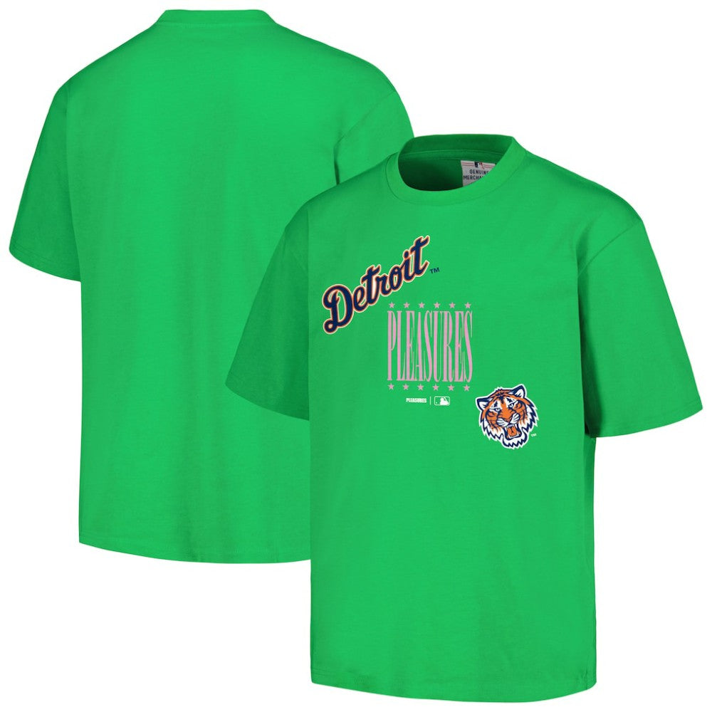 Detroit Tigers PLEASURES Repurpose T-Shirt - Green - MLB Sale
