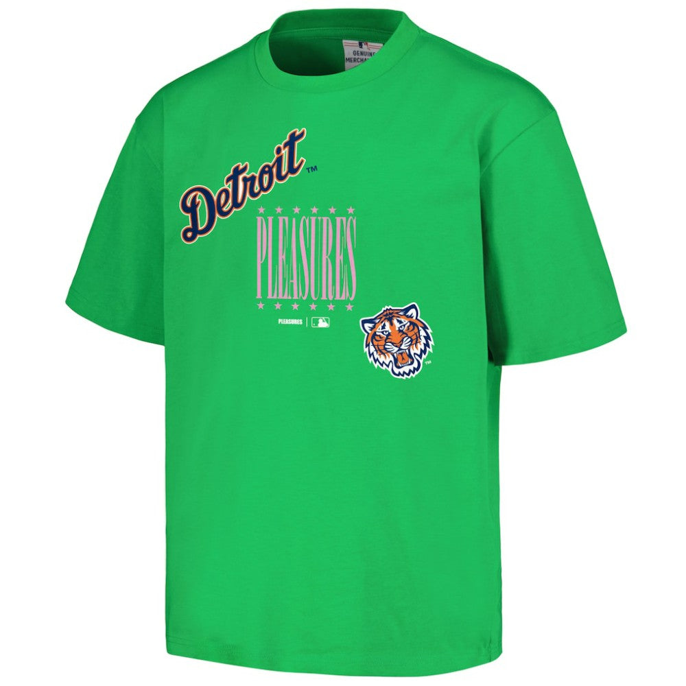 Detroit Tigers PLEASURES Repurpose T-Shirt - Green - MLB Sale