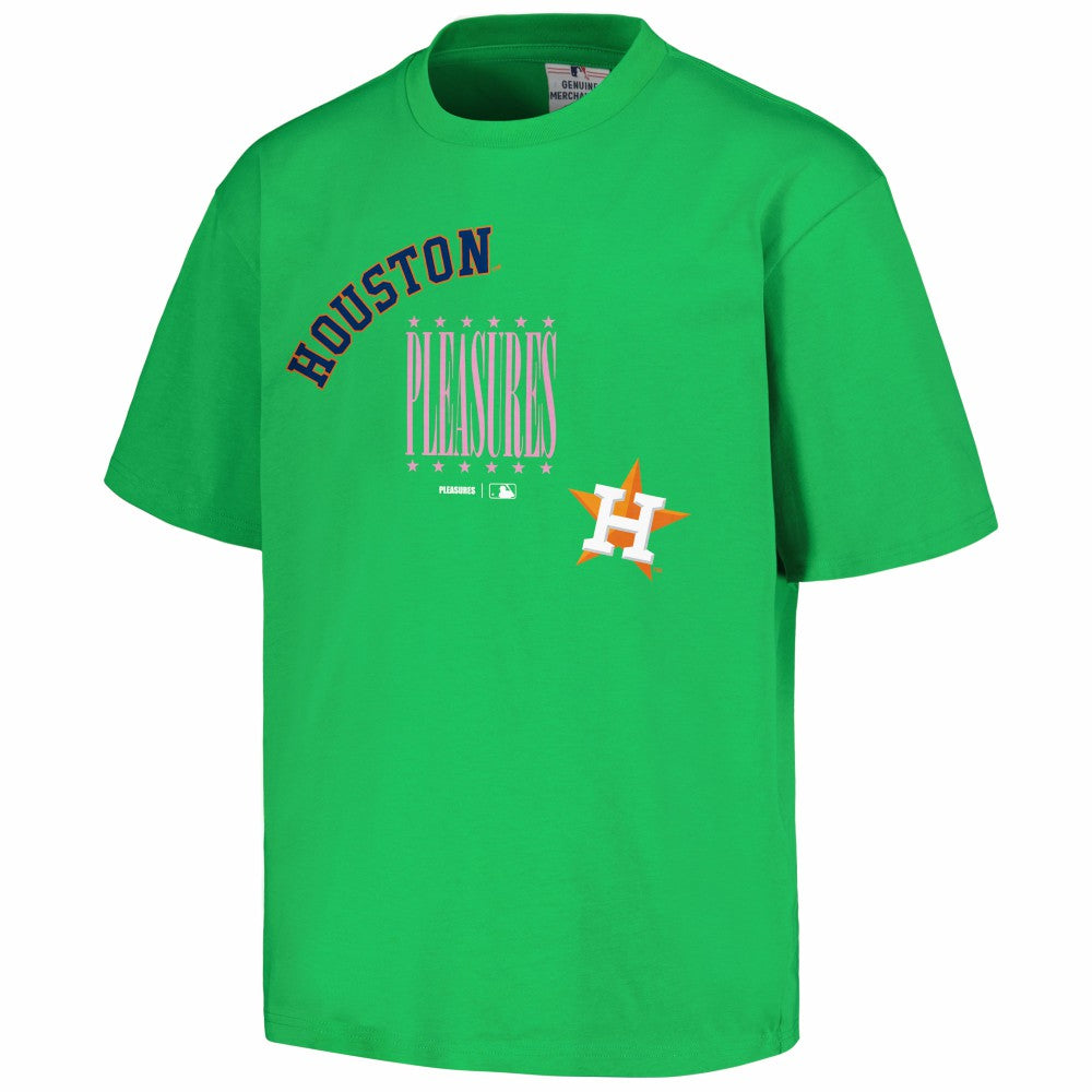 Houston Astros PLEASURES Repurpose T-Shirt - Green - MLB Sale