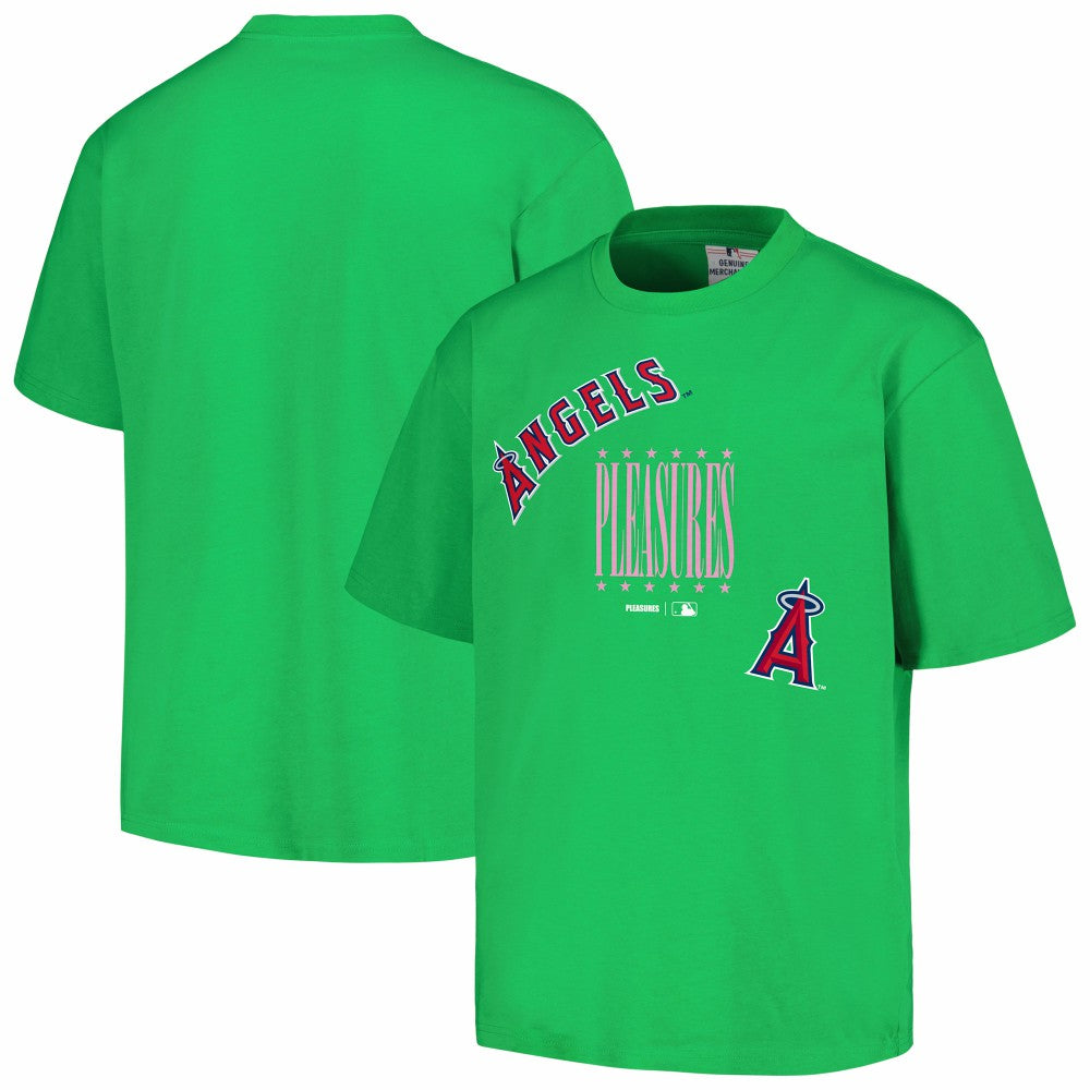 Los Angeles Angels PLEASURES Repurpose T-Shirt - Green - MLB Discount