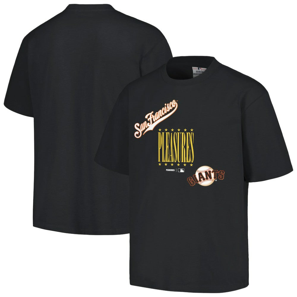 San Francisco Giants PLEASURES Repurpose T-Shirt - Black - MLB Discount