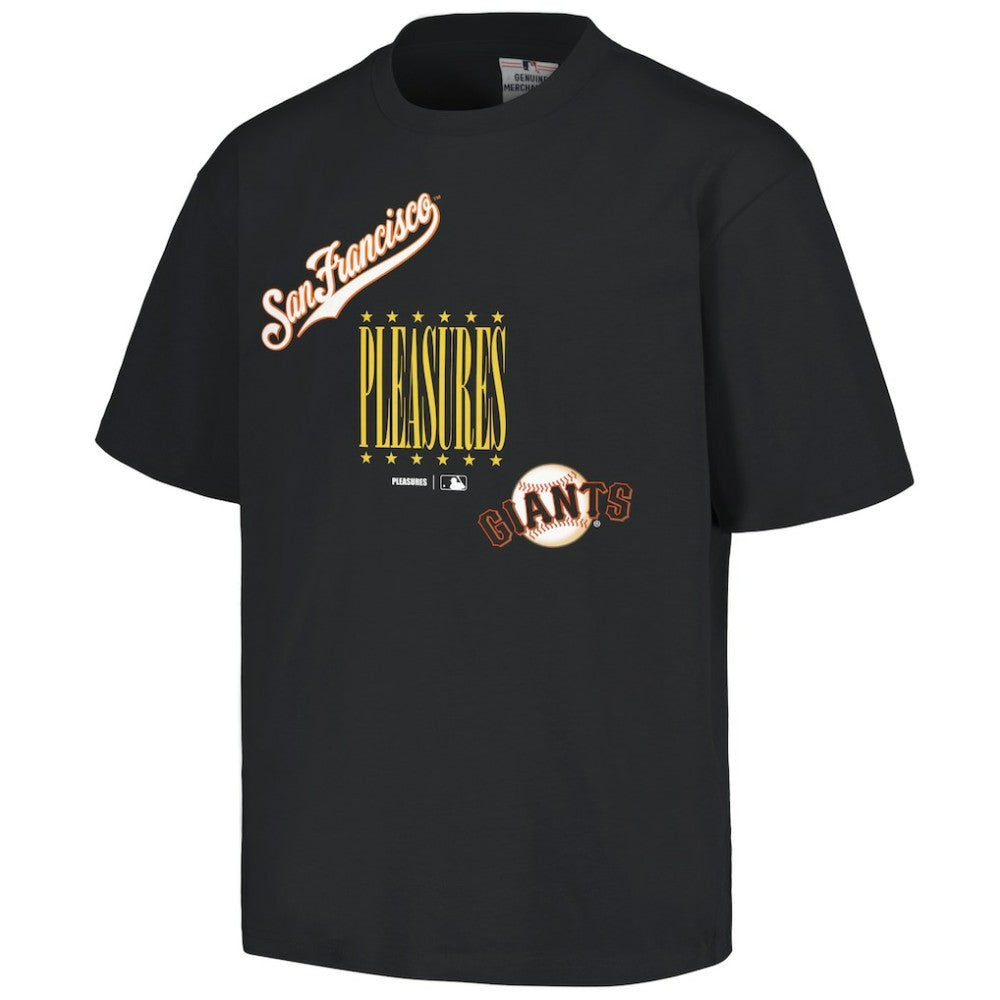 San Francisco Giants PLEASURES Repurpose T-Shirt - Black - MLB Discount