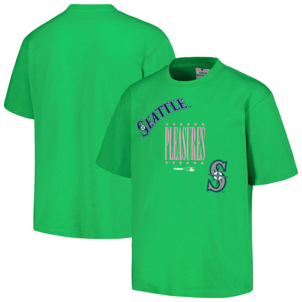 Seattle Mariners PLEASURES Repurpose T-Shirt - Green - MLB Sale