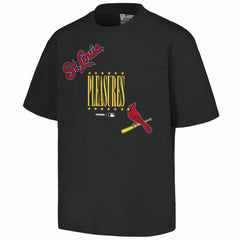 St. Louis Cardinals PLEASURES Repurpose T-Shirt - Black - MLB Lifestyle