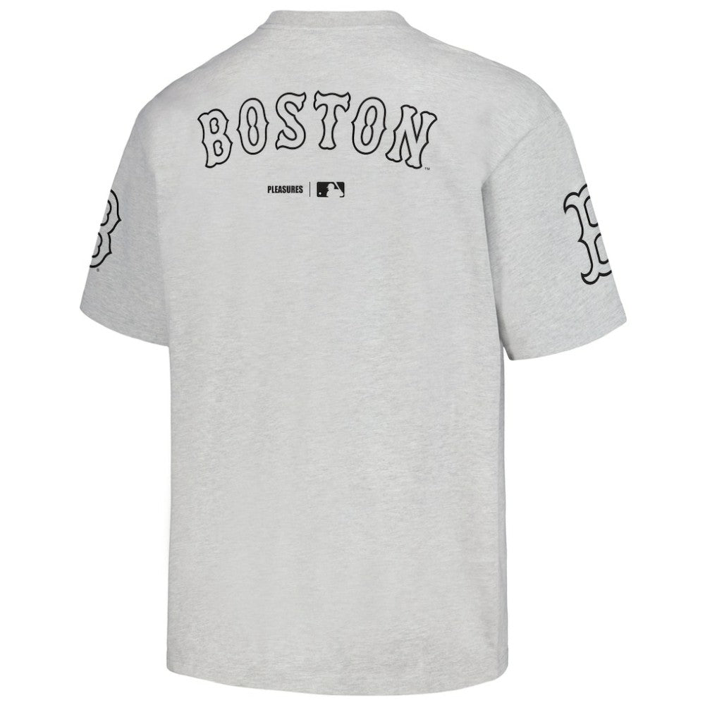 Boston Red Sox PLEASURES Team T-Shirt - Gray - MLB Discount