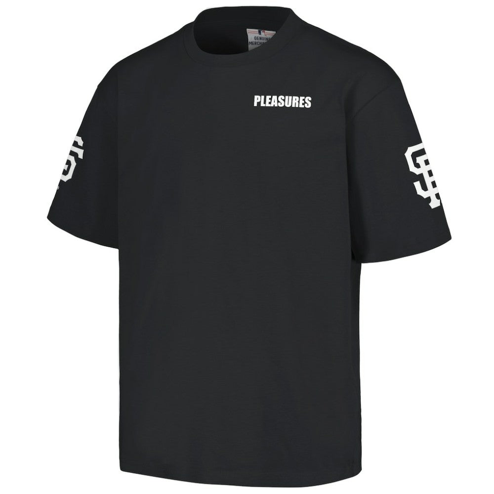 San Francisco Giants PLEASURES Team T-Shirt - Black - MLB on Sale