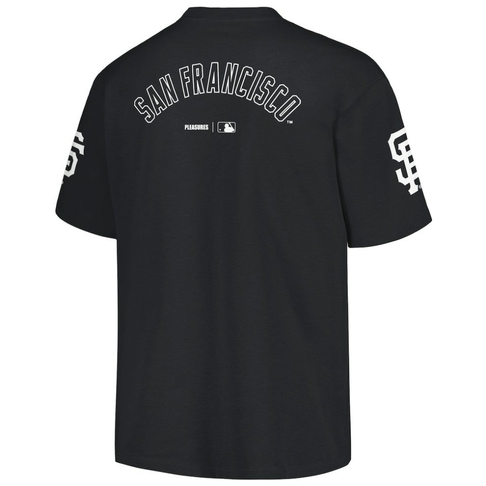 San Francisco Giants PLEASURES Team T-Shirt - Black - MLB on Sale