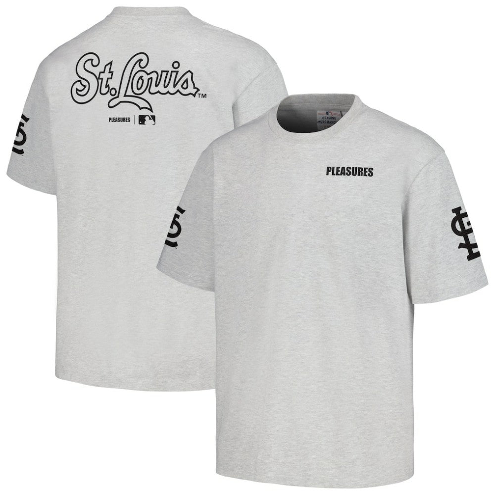 St. Louis Cardinals PLEASURES Team T-Shirt - Gray - MLB Discount