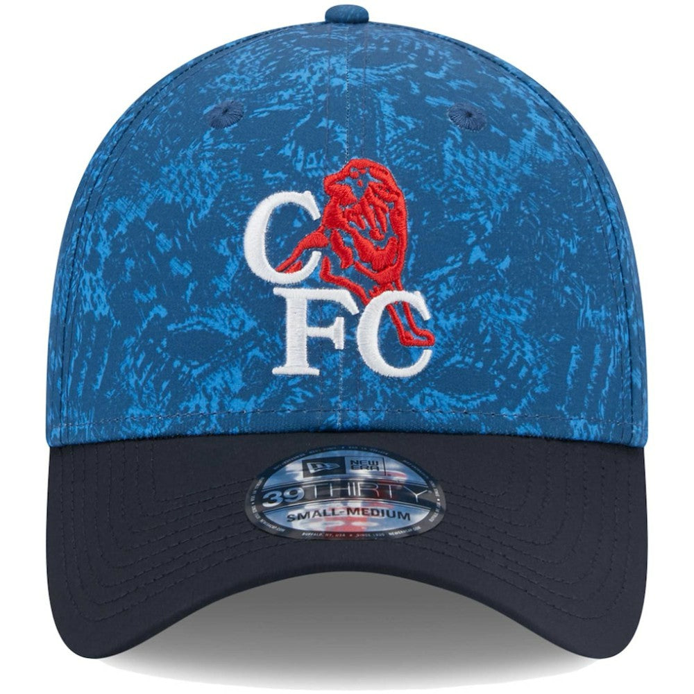 Chelsea New Era Retro All Over Print 39THIRTY Flex Hat Blue/Navy - New Era sale