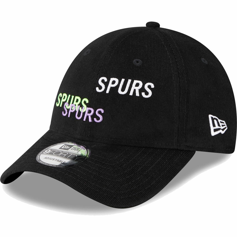 Tottenham Hotspur New Era Triple Wordmark 9FORTY Adjustable Hat Black - New Era Discount