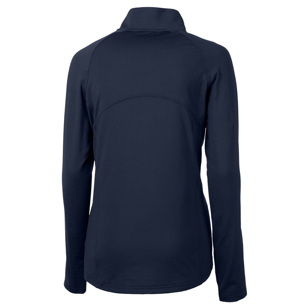 Cleveland Guardians Cutter & Buck Women's Americana Logo Adapt Eco Knit Stretch Recycled Half-Zip Pullover Top - Navy - MLB Online
