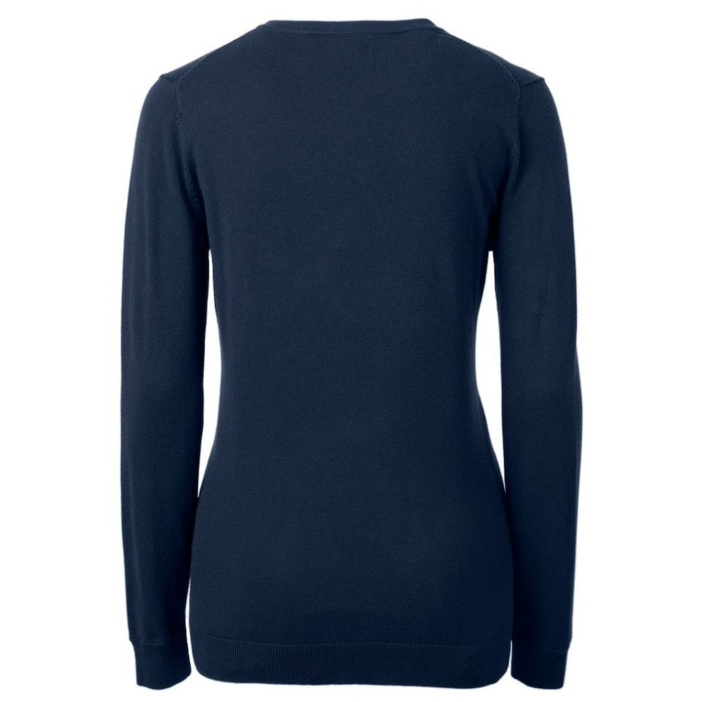 Pittsburgh Pirates Cutter & Buck Women's Americana Logo Lakemont Tri-Blend V-Neck Pullover Sweater - Navy - MLB on Sale