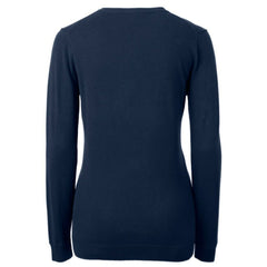 Pittsburgh Pirates Cutter & Buck Women's Americana Logo Lakemont Tri-Blend V-Neck Pullover Sweater - Navy - MLB on Sale