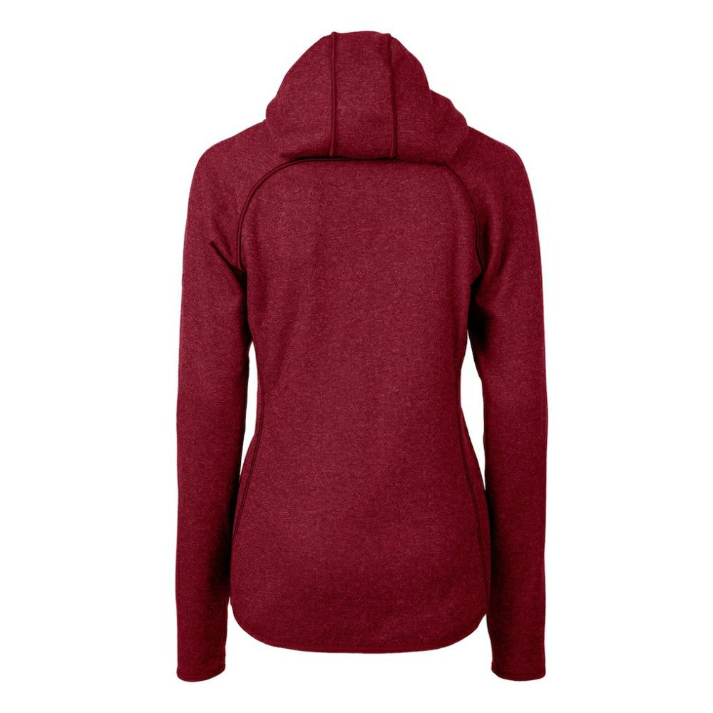 Baltimore Orioles Cutter & Buck Women's Americana Logo Mainsail Sweater-Knit Full-Zip Hoodie - Cardinal - MLB Sale