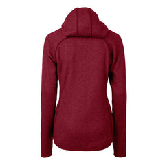 Pittsburgh Pirates Cutter & Buck Women's Americana Logo Mainsail Sweater-Knit Full-Zip Hoodie - Cardinal - MLB Online