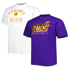 Phoenix Suns Big & Tall Two-Pack T-Shirt Set Purple/White | Fanatics online