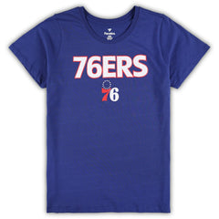 Philadelphia 76ers Women's Plus Size T-Shirt & Shorts Combo Set Royal/Heather Gray | Fanatics Lifestyle