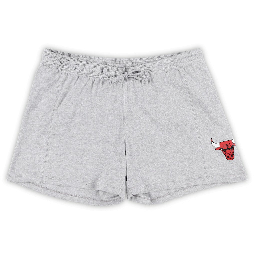 Chicago Bulls Women's Plus Size T-Shirt & Shorts Combo Set for sale Red/Heather Gray | Fanatics Near Me