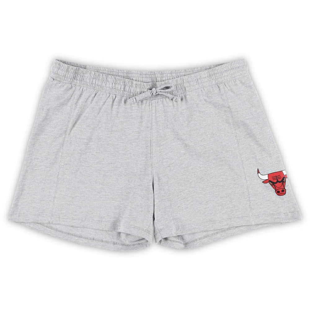 Chicago Bulls Women's Plus Size T-Shirt & Shorts Combo Set for sale Red/Heather Gray | Fanatics Near Me